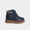 Boots &agrave; scratchs bleu marine b&eacute;b&eacute; gar&ccedil;on