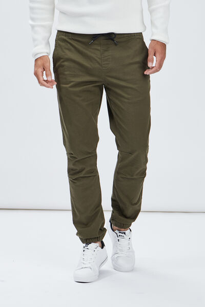 Pantalon jogpant vert kaki homme