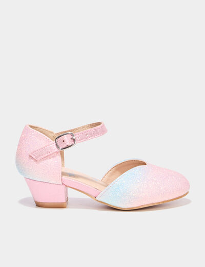 Babies c&eacute;r&eacute;monie &agrave; talons paillettes multicolore fille