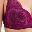 Soutien-gorge foulard paddé dentelle rouge femme