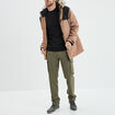 Sweat molleton col rond noir homme