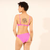 Haut de maillot de bain bandeau rose fushia femme