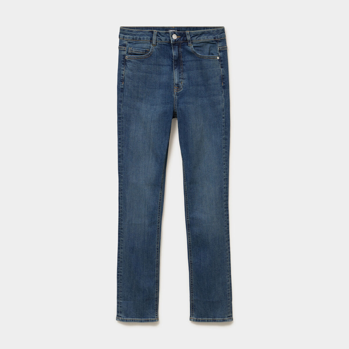 Jeans slim taille haute denim dirty femme