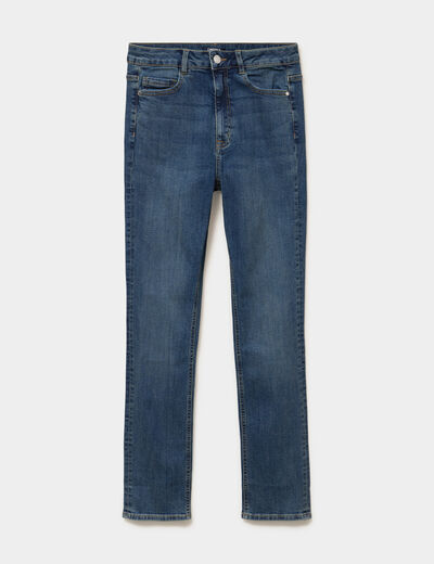 Jeans slim taille haute denim dirty femme