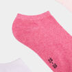 Lot 5 paires chaussettes invisibles rose mixte