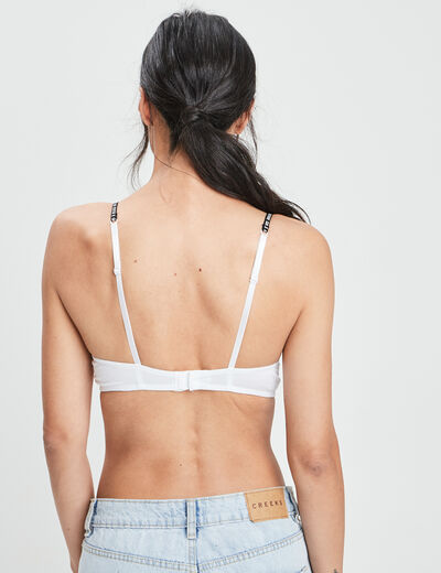 Soutien-gorge triangle paddé blanc femme