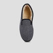 Pantoufles fourrées noir homme