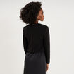 Veste bol&eacute;ro courte ajust&eacute;e noir femme