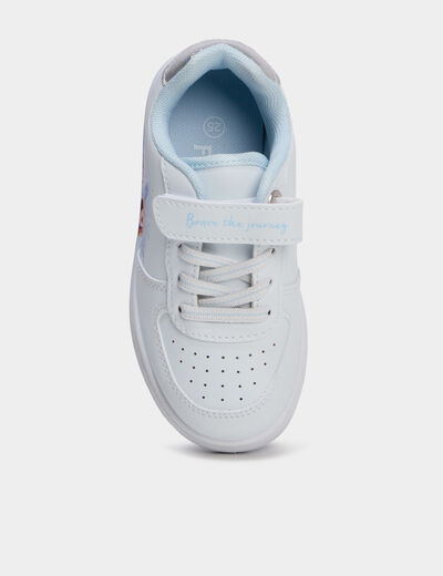 Tennis basses Reine des neiges blanc fille