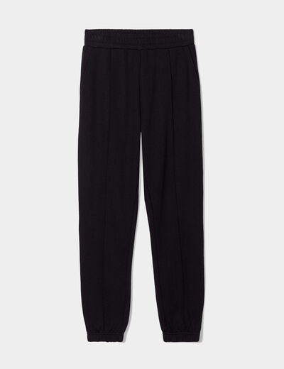 Pantalon de jogging loose noir femme