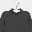 T-shirt manches longues gris foncé bébé garçon