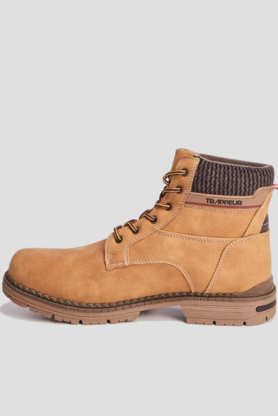 Bottines Trappeur jaune homme
