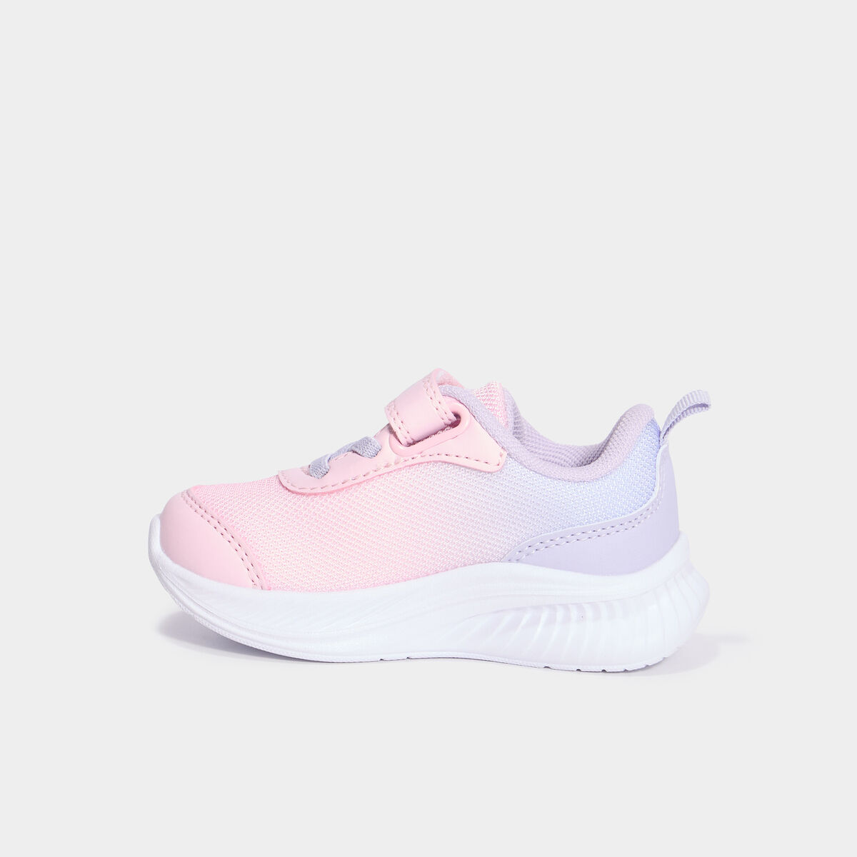 Baskets running &agrave; scratchs rose b&eacute;b&eacute; fille