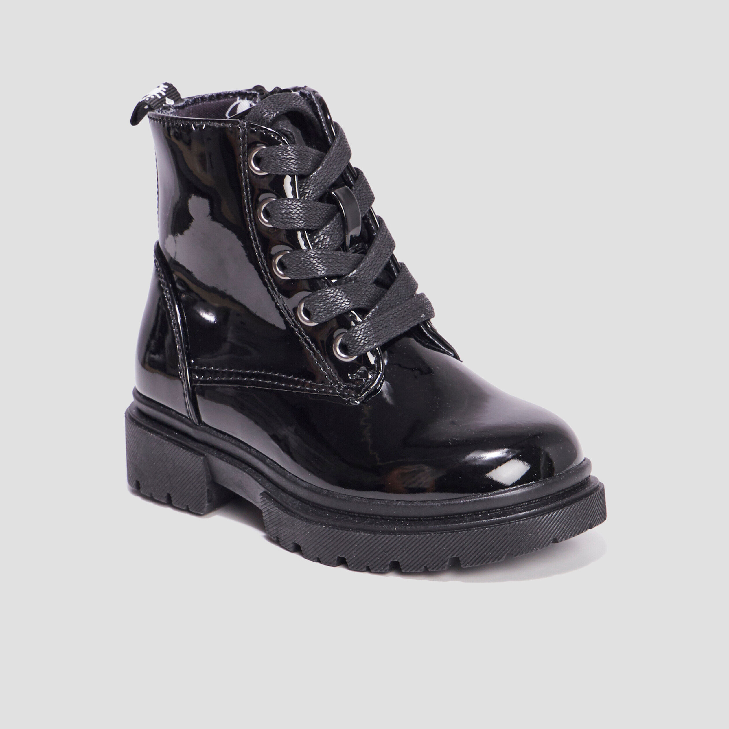 Bottines crantées zippées Liberto noir fille LIBERTO