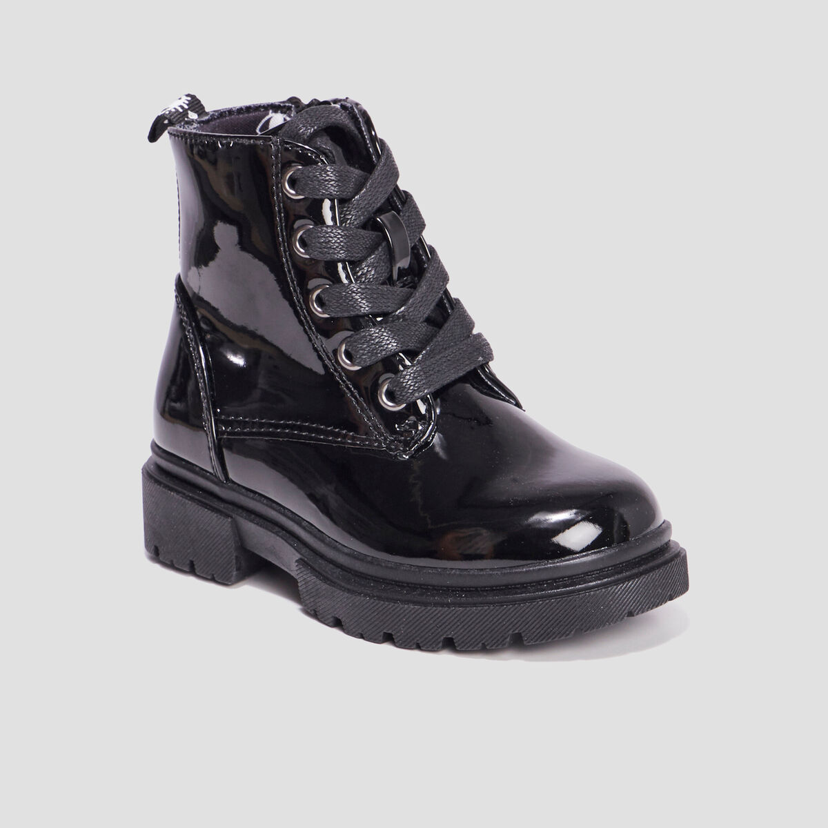 Bottines crant&eacute;es zipp&eacute;es Liberto noir fille