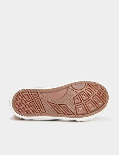 Tennis montantes en toile Creeks jaune or fille