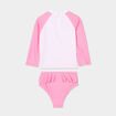 Ensemble de bain t-shirt et culotte rose bébé fille