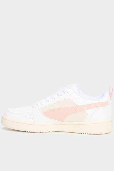 Tennis basses &agrave; lacets Puma rose femme