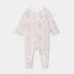 Pyjama dors-bien col rond effet polaire beige b&eacute;b&eacute;