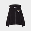 Sweat zippé à capuche One Piece Luffy noir garçon