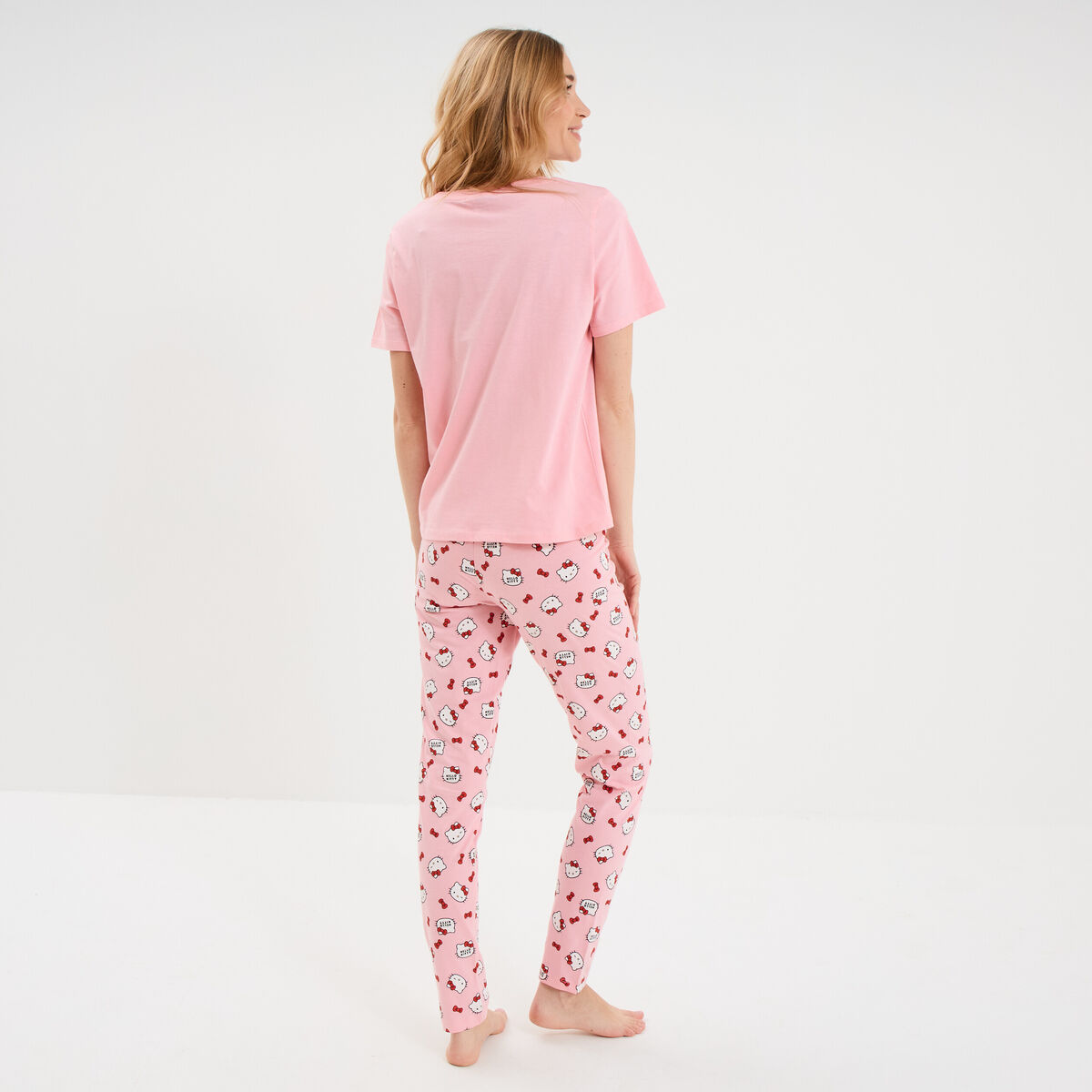 Ensemble pyjama coton Hello Kitty rose femme