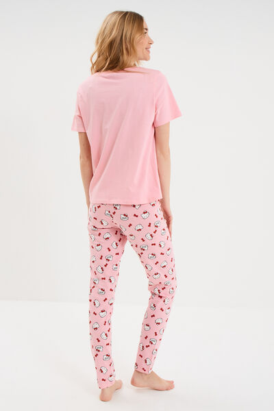 Ensemble pyjama coton Hello Kitty rose femme