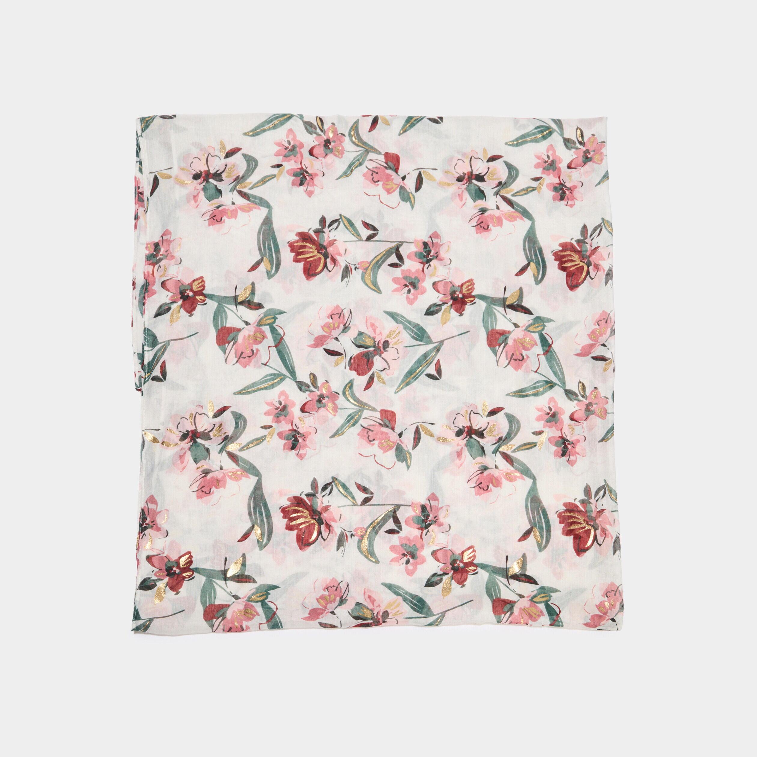 Foulard avec imprimé multicolore femme
