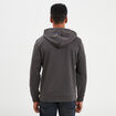 Sweat &agrave; capuche hoodie zipp&eacute; vert kaki homme