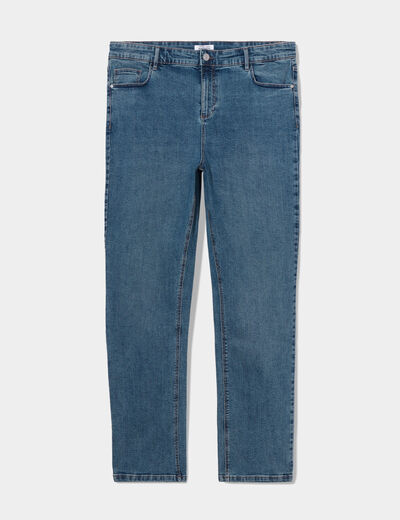 Jeans regular taille haute denim dirty femme grande taille