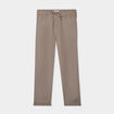 Pantalon chino mélange lin coton gris homme