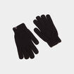 Gants doubl&eacute;s noir homme