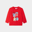 Sweat coton manches longues Marvel rouge bébé garçon