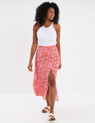 Débardeur encolure américaine coton blanc femme