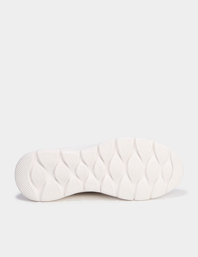 Baskets running lacets élastiqués sable femme