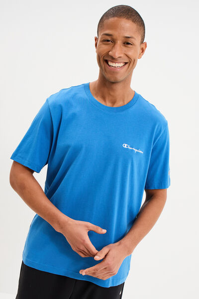 T-shirt &agrave; manches courtes coton Champion bleu homme