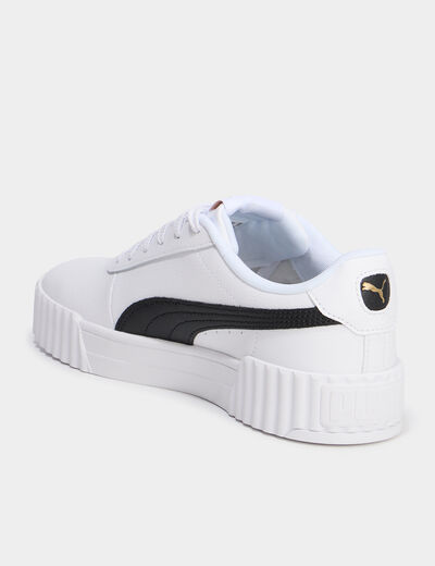Tennis basses à lacets en cuir Puma multicolore femme