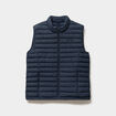 Doudoune sans manches l&eacute;g&egrave;re d&eacute;perlante bleu marine homme