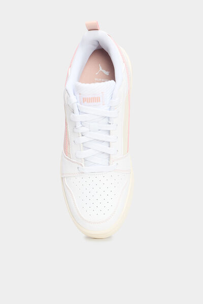 Baskets basses &agrave; lacets Puma rose femme