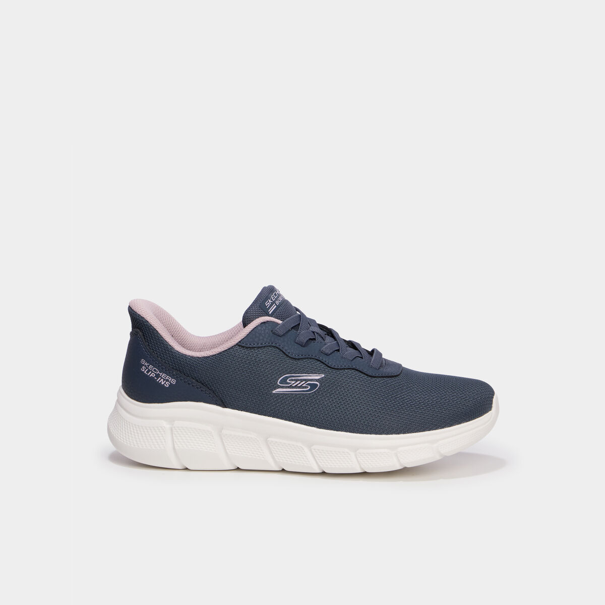Baskets running lacets &eacute;lastiqu&eacute;s gris femme