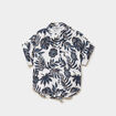 Chemise nou&eacute;e manches courtes gaze coton ecru femme