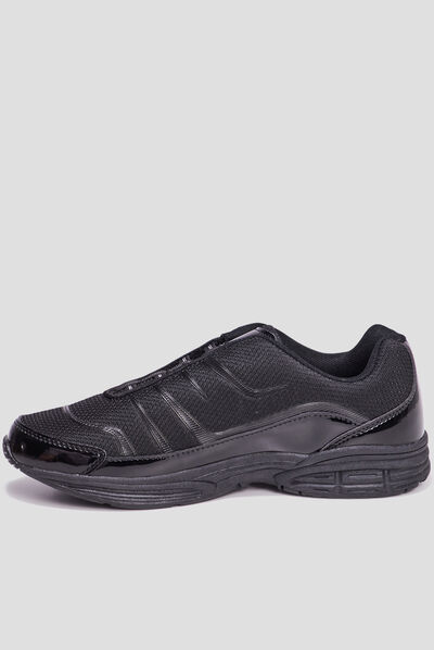 Baskets running élastiquées Liberto noir femme