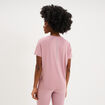 T-shirt de sport droit manches courtes mauve femme