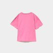 T-shirt manches courtes coton rose fille