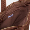 Sac tote bag zipp&eacute; marron fonc&eacute; femme