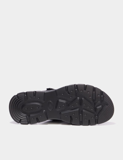 Mules &agrave; scratchs noir homme