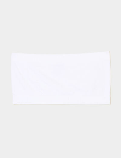 Lot 2 bandeaux coton sans armatures blanc femme