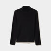 T-shirt coton col roul&eacute; manches longues noir gar&ccedil;on