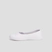 Ballerines en toile avec noeuds blanc femme