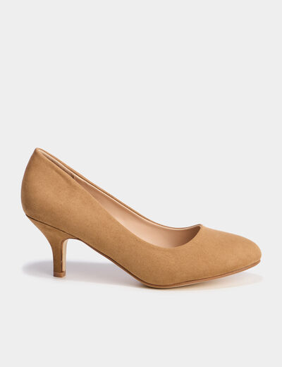 Escarpins à talons marron clair femme