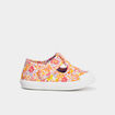Chaussures salom&eacute; en toile rose b&eacute;b&eacute; fille
